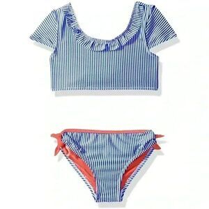 Tommy Bahama Relax Striped Textured Bikini Top/Bottom, Size 7/8